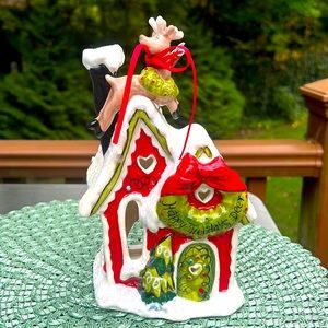 New, blue sky, clayworks, happy holiday, deer Candle house.
